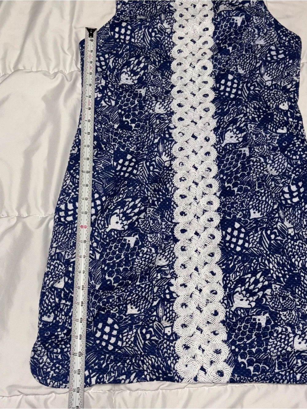 Lilly Pulitzer for target dress Size 12 Blue White Navy Pineapple - Picture 5 of 10